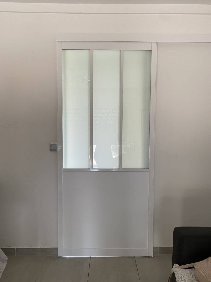 Verrière blanche sur mesure